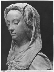 Nantes, katedra św. Piotra i Pawła, nagrobek Franciszka II, księcia Bretanii i Małgorzaty z Foix, głowa Prudencji, 1502-07 (odlew gipsowy z marmuru) (detal) (zob. także 345884)